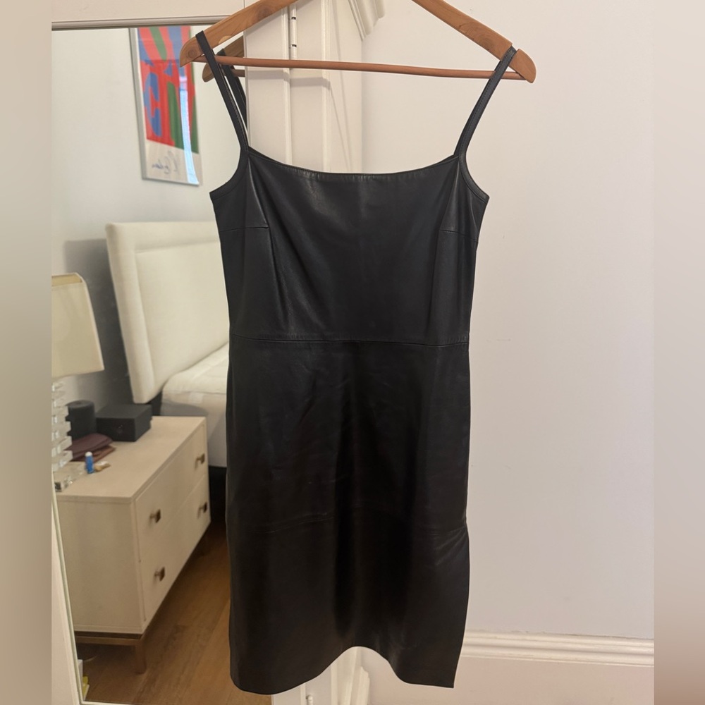 RARE Gianni Versace Versus Leather Midi Dress
